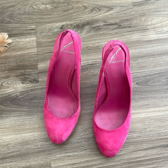 Brian Atwood Shoes - Hot pink suede Brian Atwood stilettos
